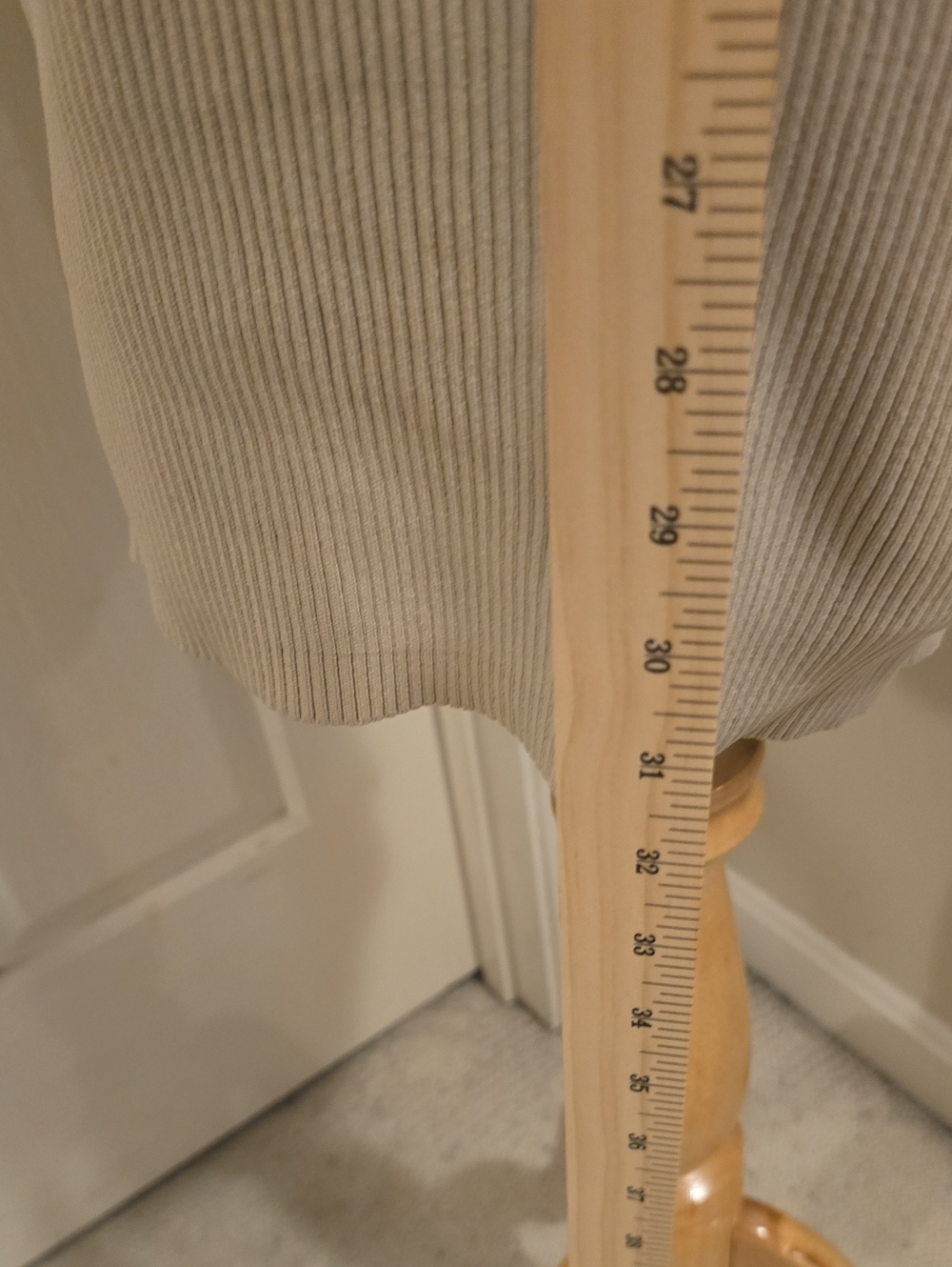 Sincerely Jules Cream Ribbed Halter Midi Dress - Picture 5 of 5